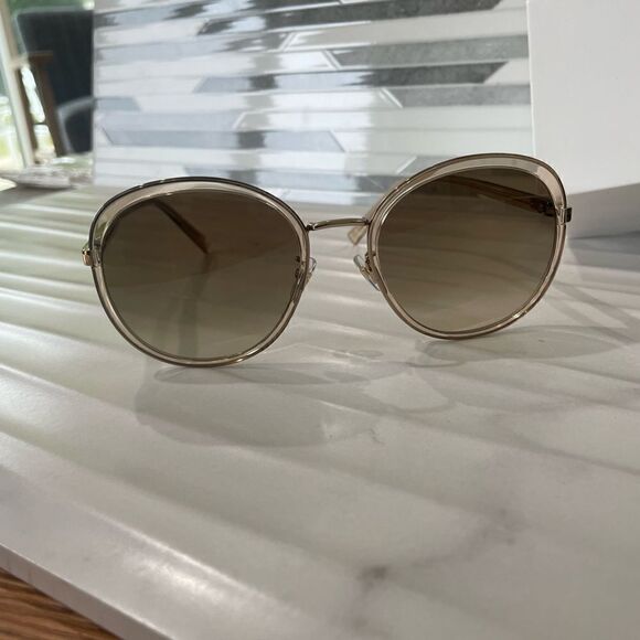 NIB Givenchy GV 7182/G/S Women's Gold Beige Sunglasses - Picture 8 of 9